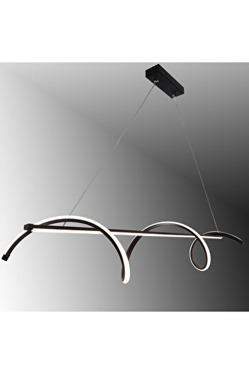 TT AYDINLATMA TT038-SY TT Aydınlatma Kıvrımlı Masa Üstü Modeli Siyah ( Sarı Işık ) Led Avize