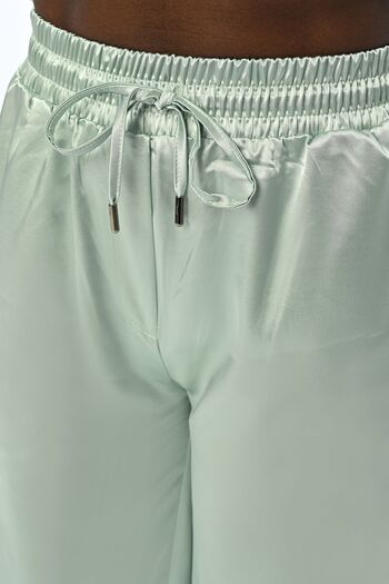 Orfeo Negro WOMEN'S MINT COLORED WAIST RUBBERED BALL TROUSERS