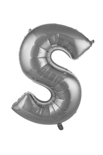 Lulucodesing 76 Cm Silver Color Balloon Letter S 34 Inc Party Material
