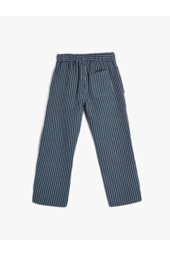 Koton Pantaloni de pânză pentru băieți - 4SKB40060TW, DUNGIURI ÎNCHIS