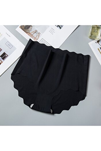 TECHNO 8Q Black Micro Transparent Thin Stretchy Elastic Sleeve Panties - Seamless and Non-Marking