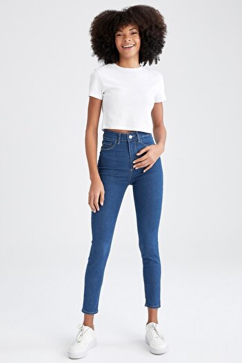 DeFacto Pantaloni de jeans cu talie înaltă super skinny
