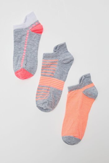 DeFacto Patterned 3-Piece Booties Socks