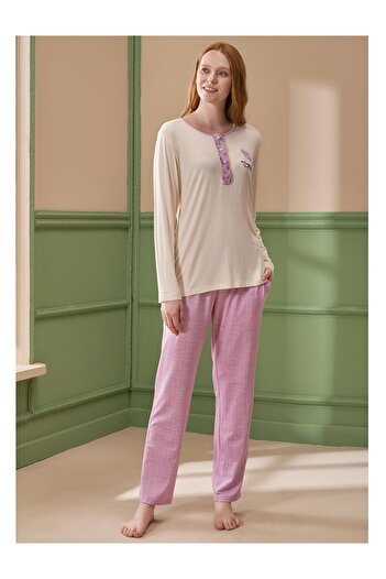 Feyza 3 parçalı pijama takımı