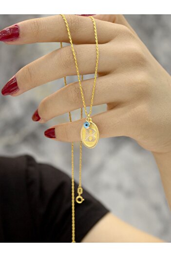 ZEYNEPLİ GOLD 14 Ayar Altın B Harfli Kolye