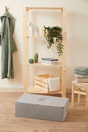 renklibebek Mega Size Gray Under Base Dowry Organizer - Pillow and Sweater Bag ~ Size: 74x46x22