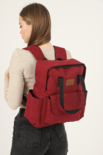 KISCHE Fashion Women Backpack Korean Style School Bag Large Capacity Travel Bag Gray
