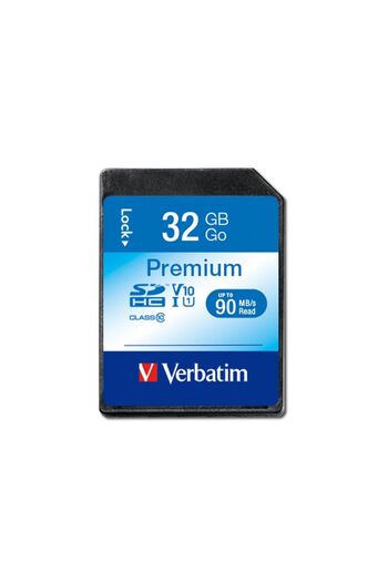 Verbatim بطاقة ذاكرة بريميوم U1 Sdhc سعة 32 جيجابايت