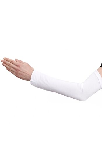 MyBen Women's White Color Plain Sleeve Zmn03