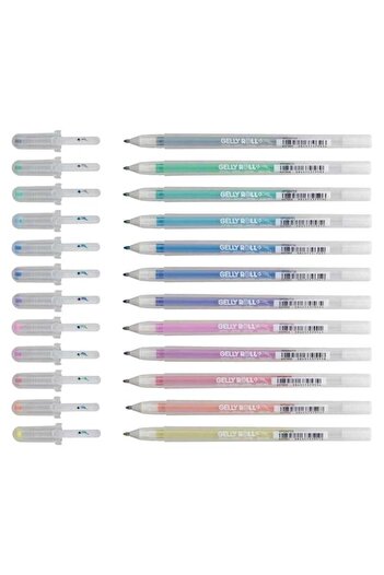 Sakura Gelly Roll Jel Mürekkepli Simli Kalem Seti Stardust Glitter Set 12 Renk