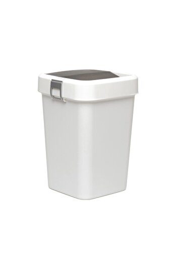 Motek Comfort Dust Bin Trash Can (WHITE) - 8 Lt