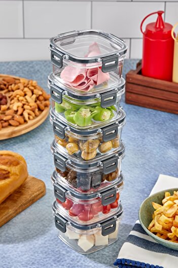 icone life 6-Piece Leak-Proof Silicone Breakfast Set