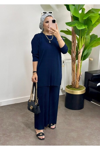 ASEL FASHİON Sandy Pleat Suit Set