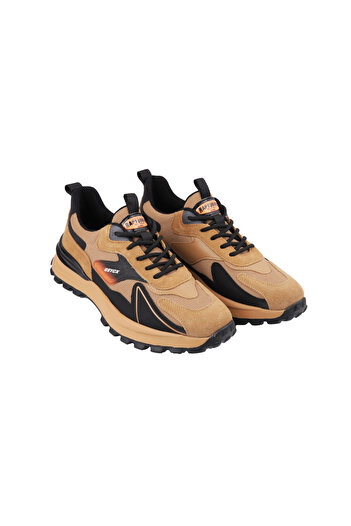 MARCOMEN 19084 TABA-SIYAH SNEAKER DERİ AYAKKABI