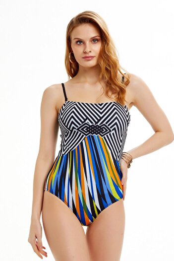 Argento Costum de baie multicolor fara bretele