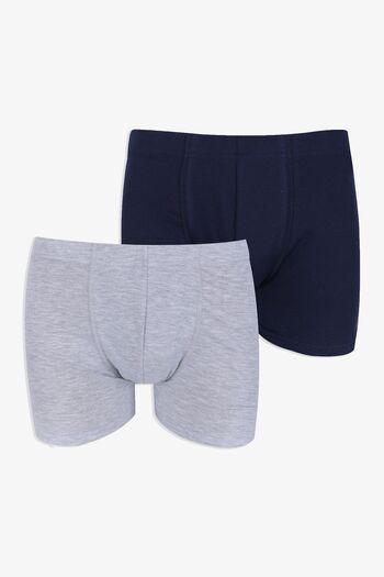 koza iç giyim Men's 2-Piece Cotton Lycra Elastic Boxer
