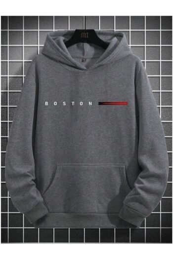 MOONBULL BOSTON Printed Men's Oversize Hooded Sweatshirt