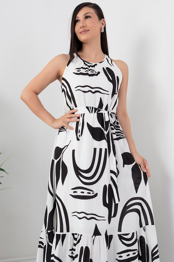 PULLIMM Φόρεμα Halter Neck Piping - 1052-3107