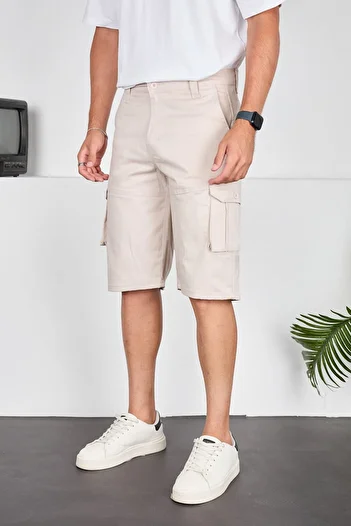 SEELENGLANZ Men's Shorts - Cargo Pocket Detailed