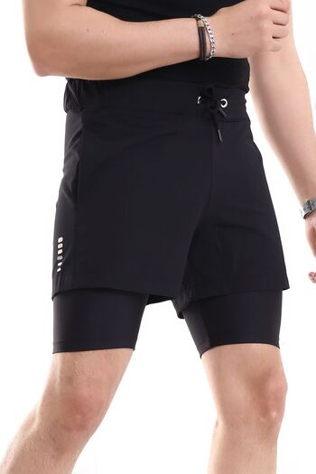 DeChival Erkek Taytlı Şort Fıtness / Men's Tights Shorts