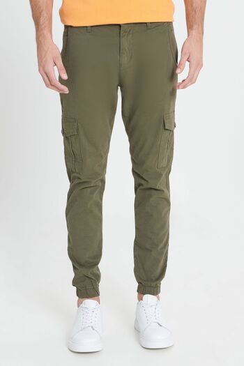 AC&Co / Altınyıldız Classics Men's Khaki Slim Fit Slim Fit Cargo Pocket Cotton Flexible Trousers