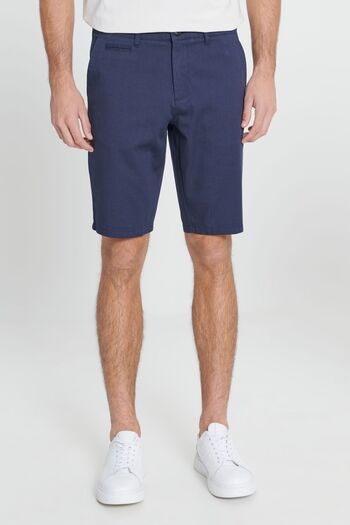 AC&Co / Altınyıldız Classics Men's Navy Blue Slim Fit Narrow Cut Side Pocket Dobby Shorts