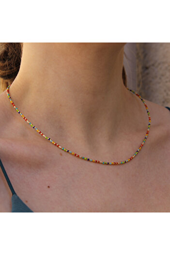 Stylish Accesories Colorful handmade kolye