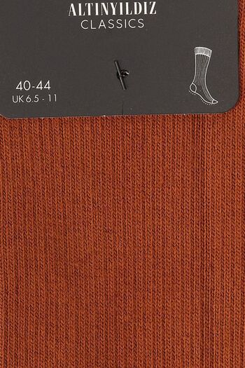ALTINYILDIZ CLASSICS Men's Tile Single Ribbed Socks