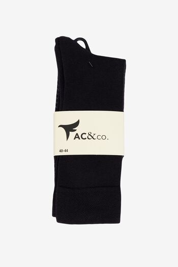 AC&Co / Altınyıldız Classics Men's Black-Grey Patterned 3-Piece Socket Socks