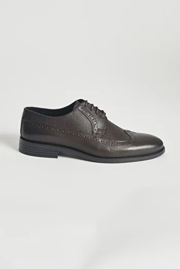 ALTINYILDIZ CLASSICS Men's Brown Laced Comfortable Sole Classic Leather Shoes