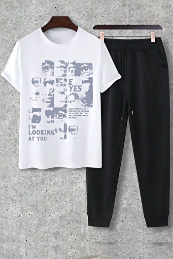 trendypassion Unisex Comfortable Design - I'm Looking At You Σετ φόρμας 2 τεμαχίων