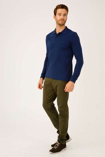 İgs Ανδρικό φούτερ Indigo Standard Polo με κουμπιά