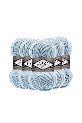 Alize Alize Superlana Maxi 5 Pieces Hand Knitting - 480 Blue