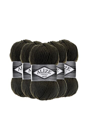 Alize Alize Superlana Maxi - 5 Dark Green Hand Knitting Threads
