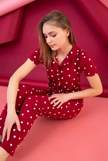 ELİTOL Buttoned Comfortable Pajama Set