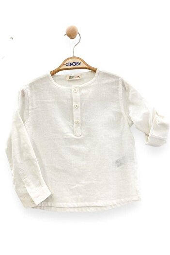 Çikoby Boy's Linen Button Shirt