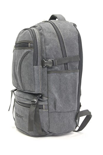 ESCAPE Canvas Fabric Mountaineer Backpack 501 Black