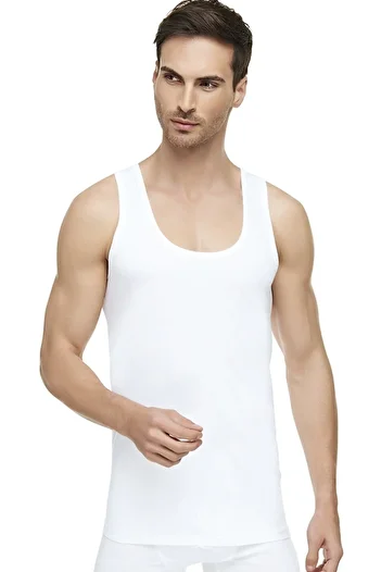 Tutku Elit Men's 2-Pack - 100% Cotton Combed Tank Top Passion, Anti-Sweat Elite