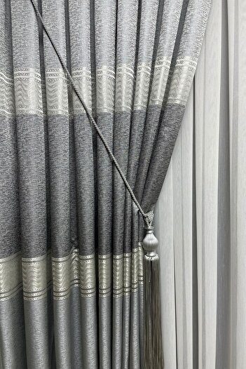 Cortibo London Clipboard Background Curtain Light Grey - 3 Close to 1 Pleat