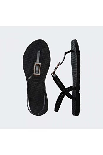 Havaianas You Paraty Big Buckle - Black Women's Slippers 0090