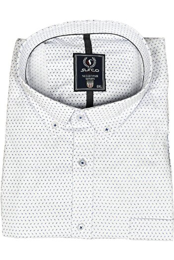 Surco Plus Size Short Sleeve Shirt - PolKa Dot DesiGn