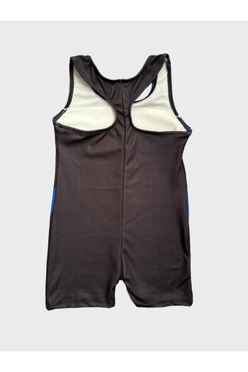 ALİŞ KİDS Black Turquoise Striped Swimsuit for Girls