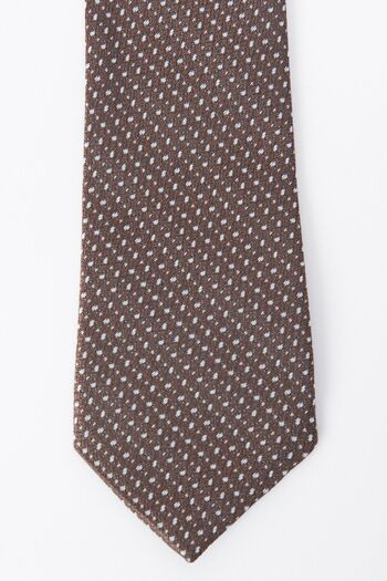 ALTINYILDIZ CLASSICS Men's Brown-gray Patterned Tie