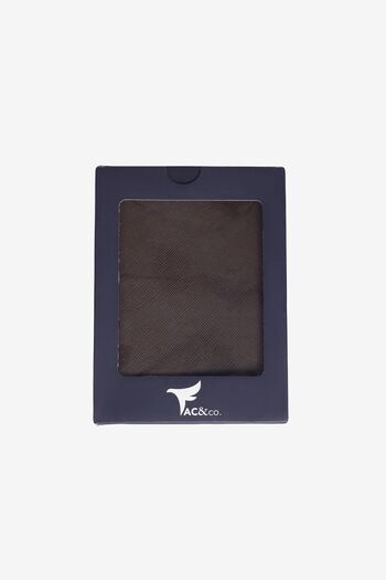 AC&Co / Altınyıldız Classics Чоловічий коричневий спеціальний подарунковий футляр для паспорта з штучної шкіри, ручної роботи