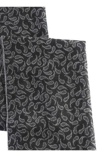 ALTINYILDIZ CLASSICS Men's Black - Gray Patterned Knitted Scarf
