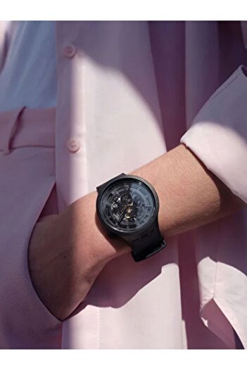 Swatch Big Bold Ceramic C-black Unisex Kol Saati Sb03b100
