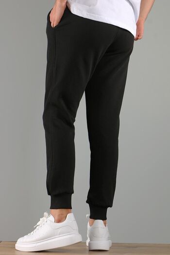 BAYMODA Unisex μαύρο φούτερ με ελαστικά πόδια