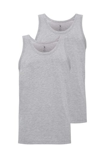 U.S. Polo Assn. Men's Gray Melange 2-Piece Athlete 80188
