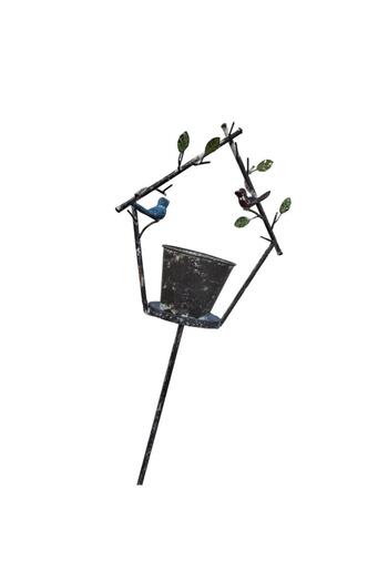 T.Concept Dekoratif Saksılı Kuş Figürlü Bahçe Aksesuarı 120 Cm