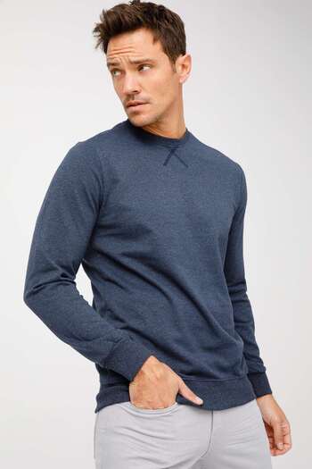 İgs Ανδρικό φούτερ Indigo Modernfit / Extra Slim Fit Crew Neck